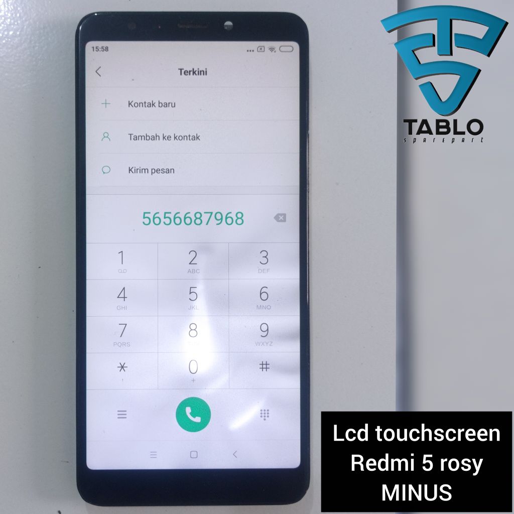 Lcd touchscreen  Xiaomi Redmi 5 rosy retak normal