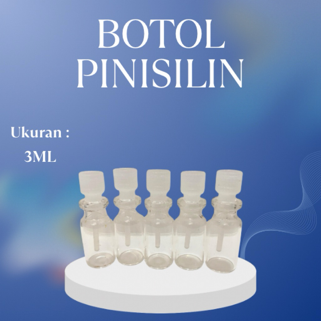Botol Kaca Pinisilin 3ml / Botol Tester Parfum