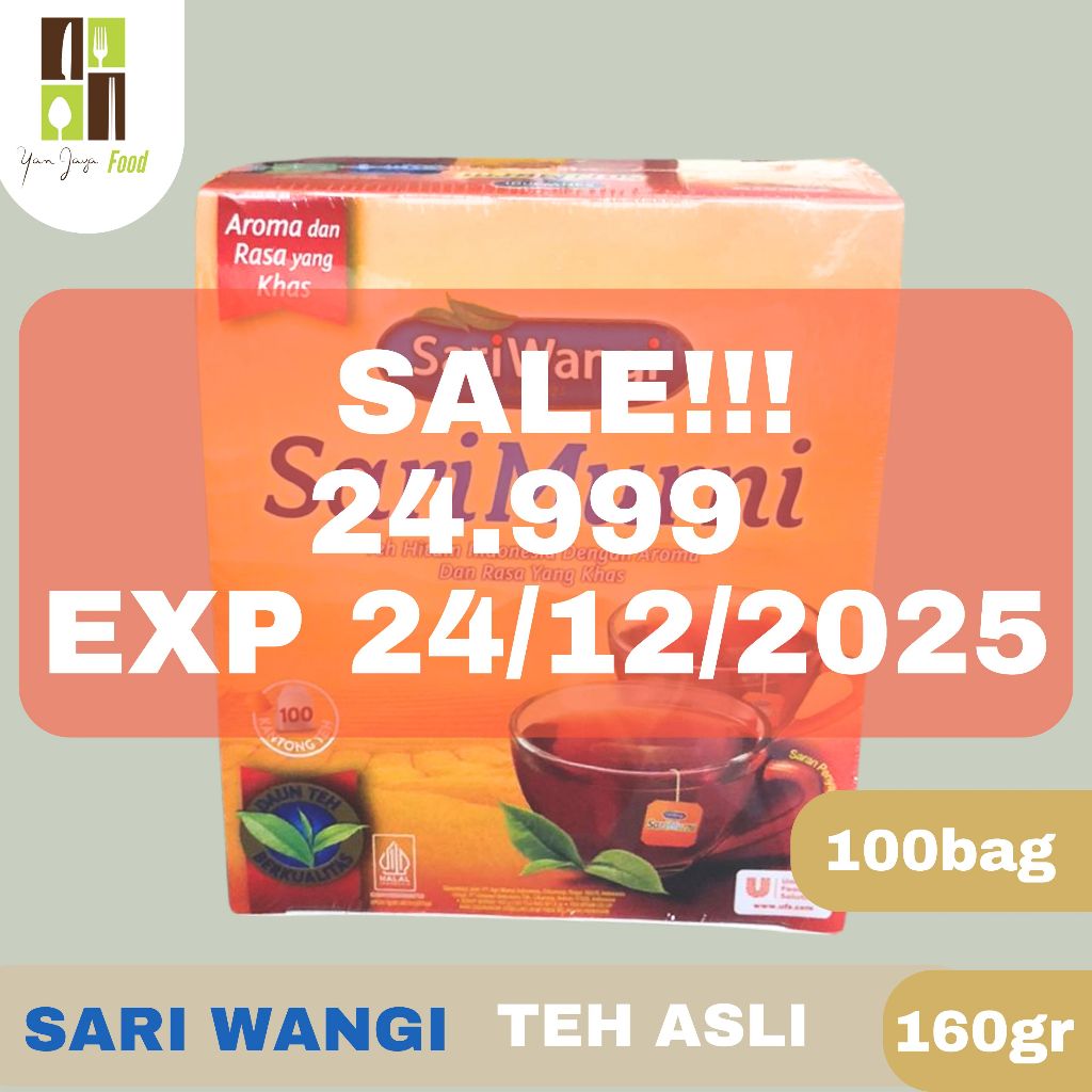 

SariWangi Teh / Teh Sari Murni / Teh Hitam / Tea / Teh Sari Wangi Kemasan Box 160gr