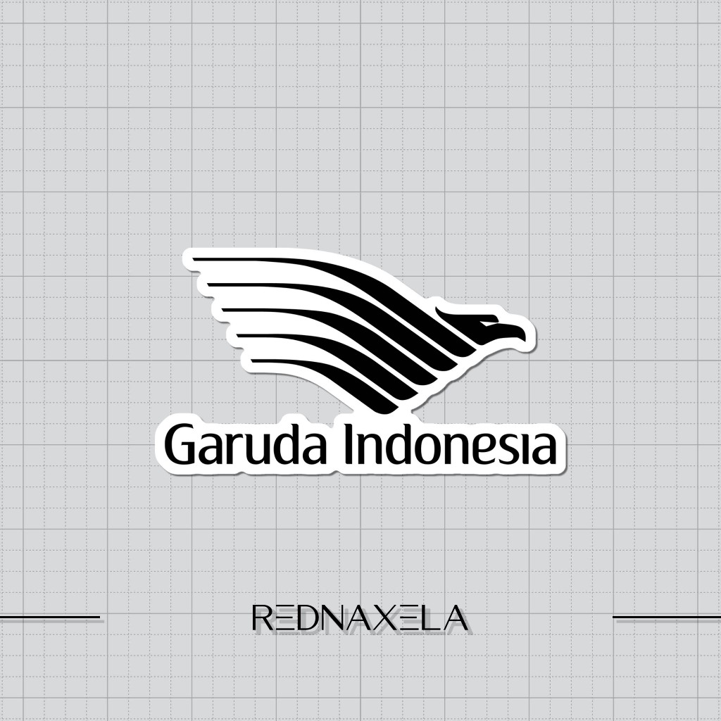 

Stiker Vinyl Garuda Indonesia 2 Black and White Stiker Koper Outdoor Waterproof Sticker