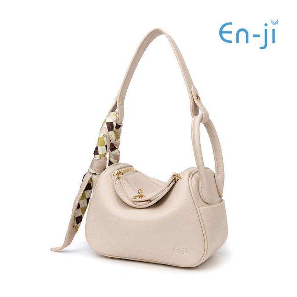 Enji En-Ji Tas Selempang Wanita Aesthetic Naera Shoulder Bag Ivory