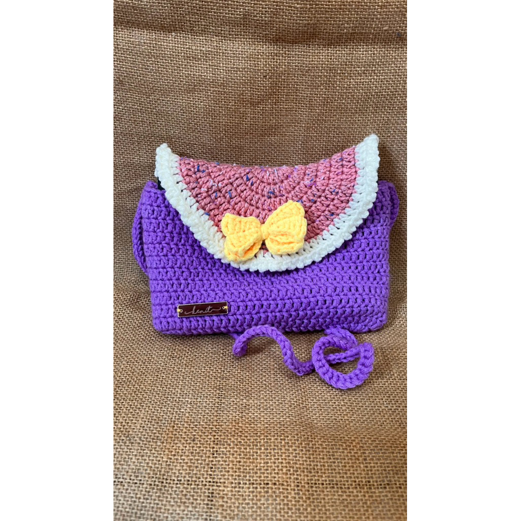 Tas rajut anak perempuan handmade unik