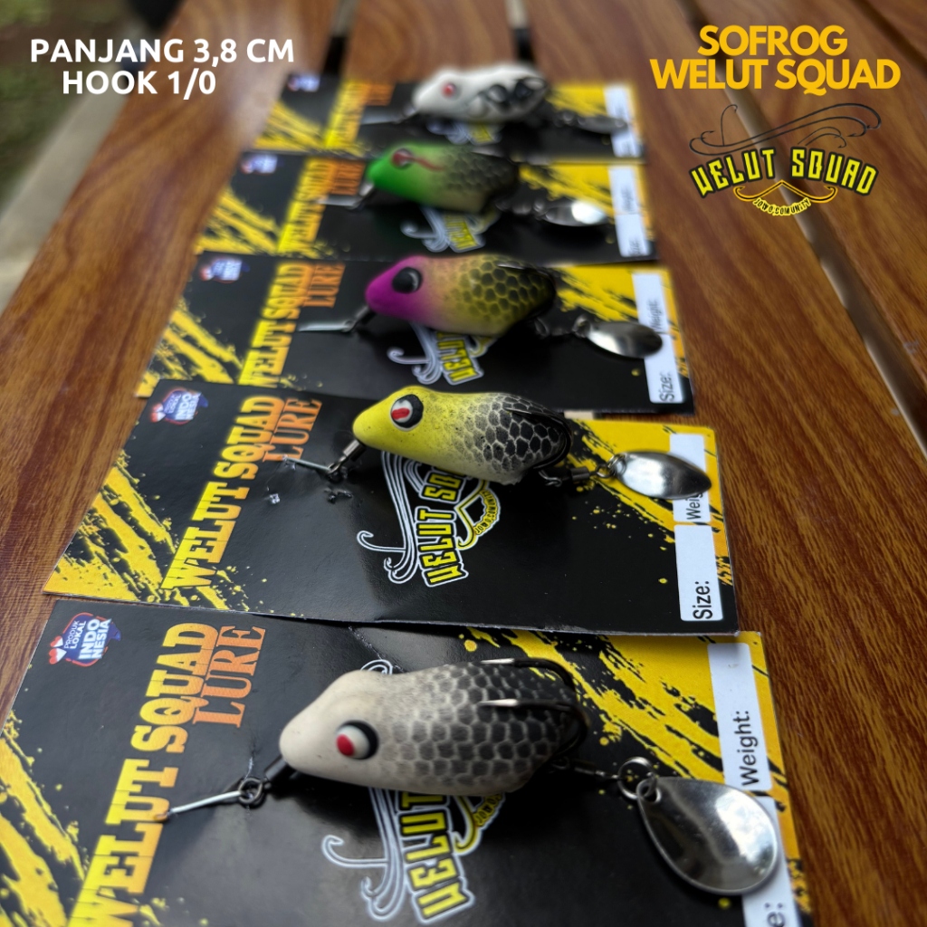 SOFROG WELUT SQUAD 3,8CM HOOK 1/0 ANTI BONCOS