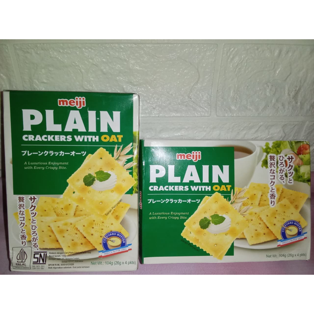 

Meiji Plain Crackers with Oat ( dus sedikit penyok)