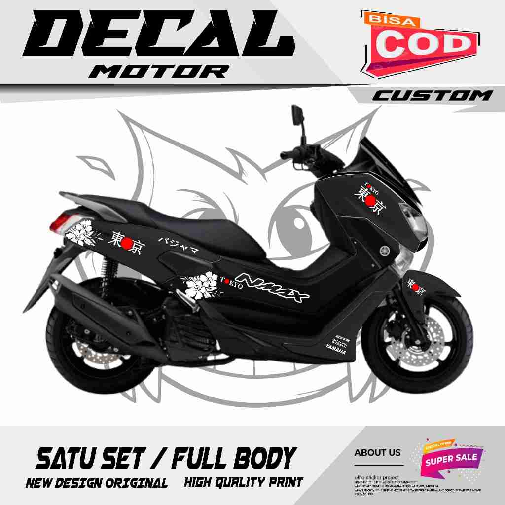 Decal NMAX 2016-2019 Fullbody Custom Vinyl SIMPEL MURAH MERIAH GS03
