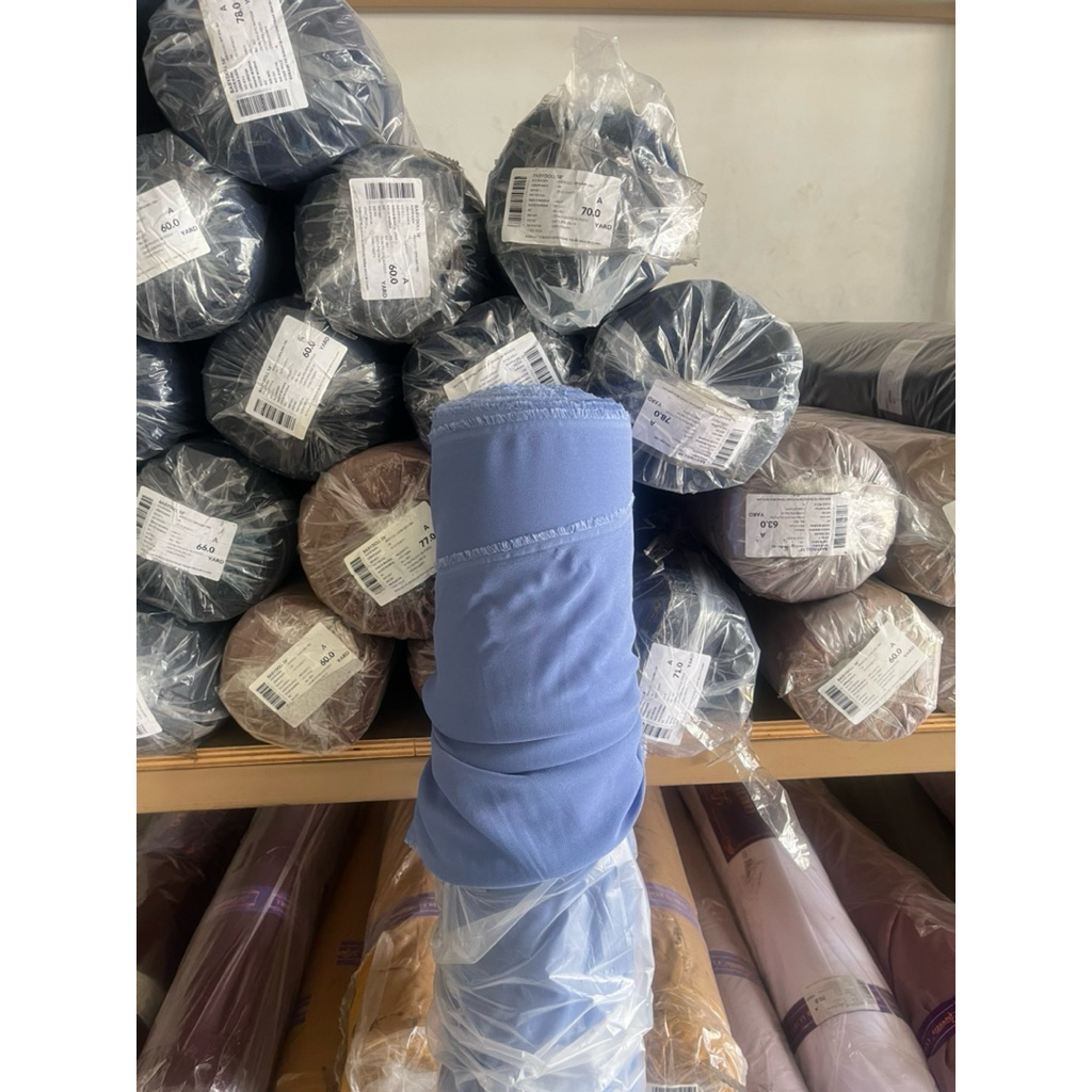 KAIN CERUTY BABYDOLL PREMIUM DENIM 1 ROLLAN/GULUNGAN ISI 60 YARD