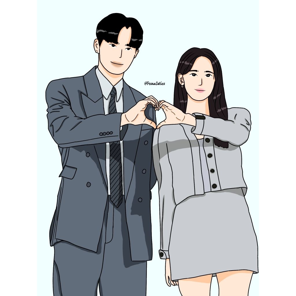 ilustrasi wajah | Custom ilustrasi | Gambar kartun souvenir