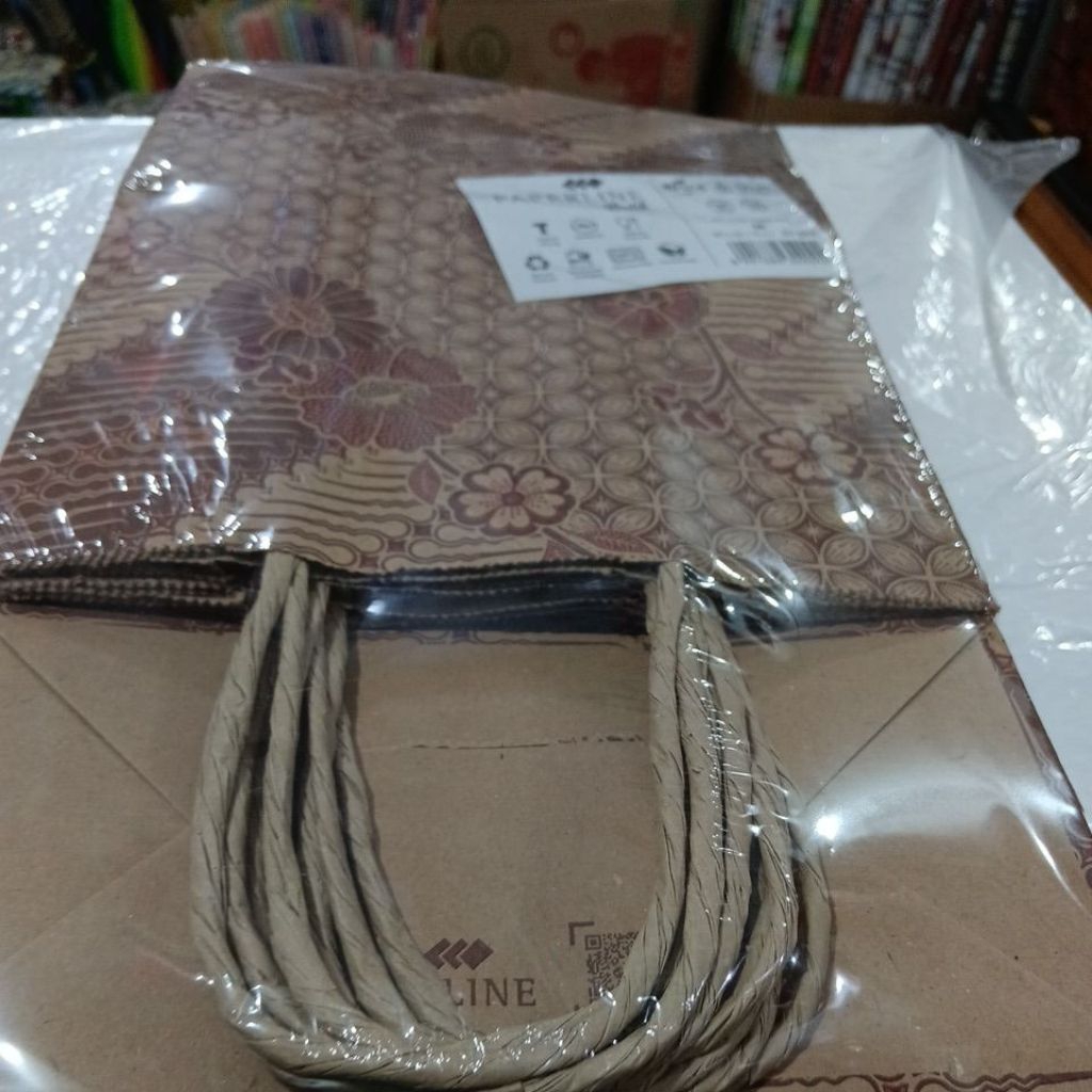 

Ppl kraft paper bagukM 20x25+10cm isi20pcs