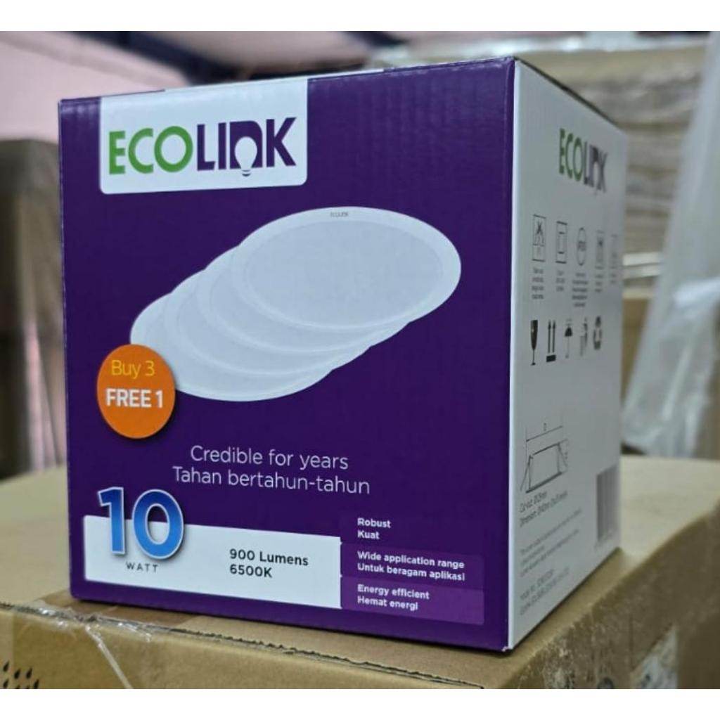 Ecolink LED Downlight Pack 3 Free 1 10W 14W 6500K