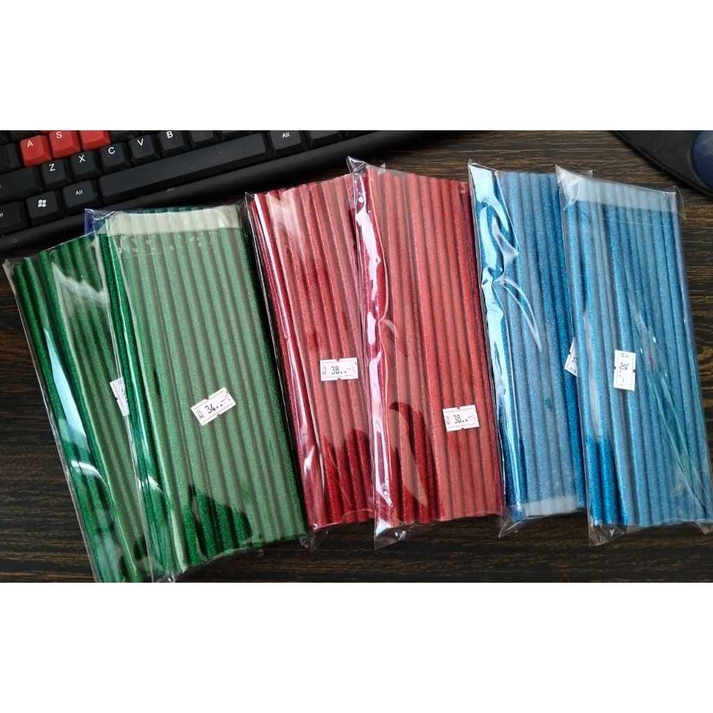 

LEM TEMBAK GLITER / LEM BAKAR GLITER 7 MM 20720 ISI LEM TEMBAK WARNA KECIL