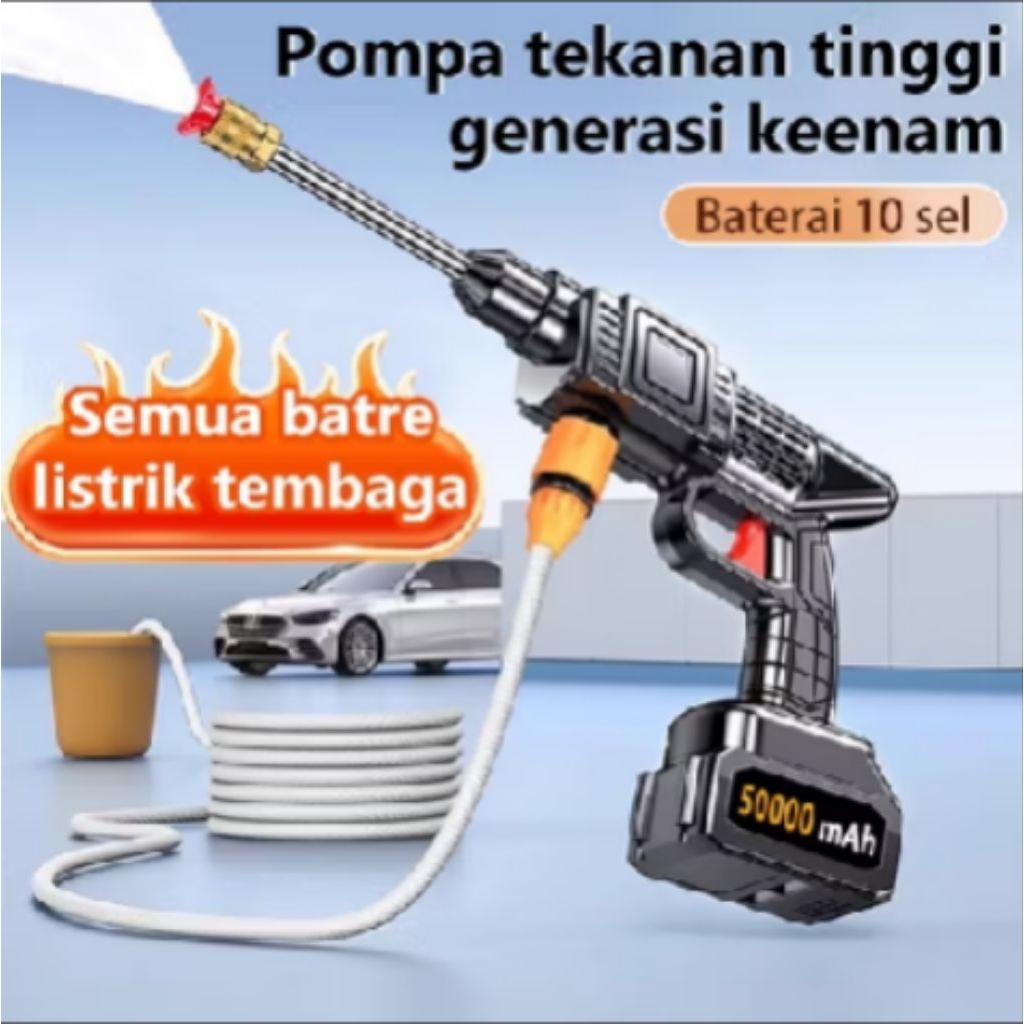 semprotan cuci steam motor mobil