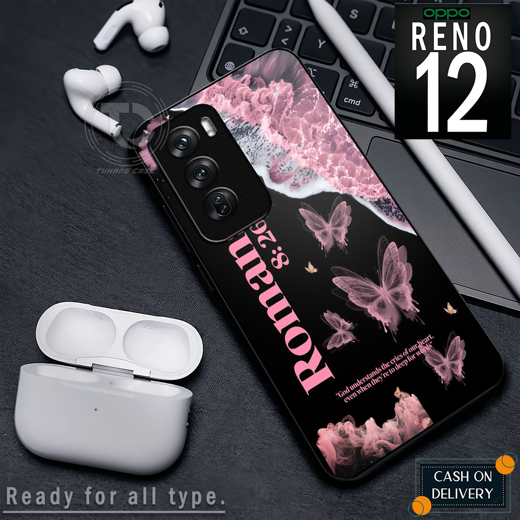 Case Handphone Motif Alkitab Untuk oppo reno 12 8t 4g 8t 5g a3x/a3 nfc a17 a17k a3s a74 4g/reno 4f r