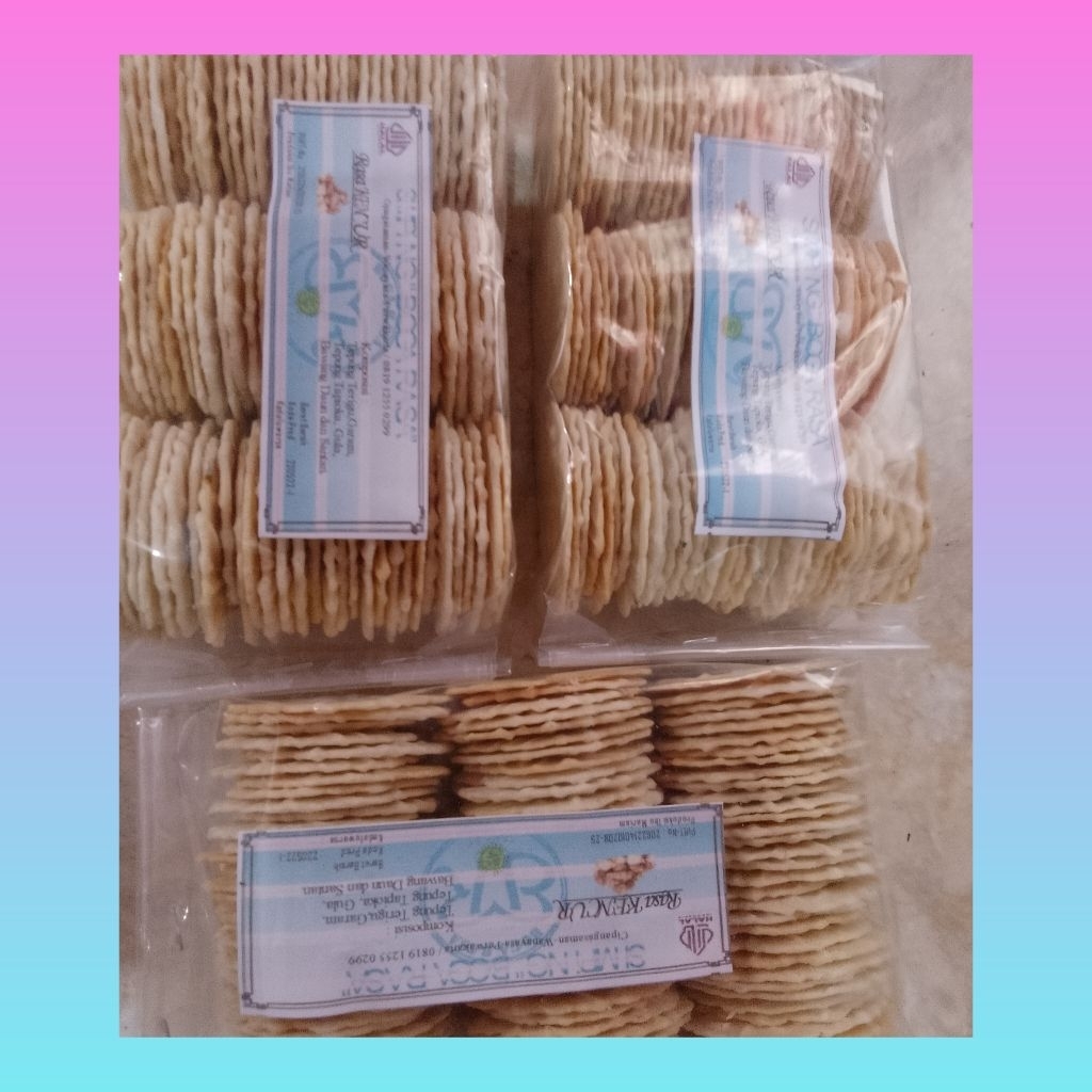 

3 bungkus Simping bakar kencur combo hemat | Simping panggang | Cemilan sehat diet panggang | Makanan panggang | Cemilan bakar panggang| Simping Purwakarta| Simping panggang isi 3 rasa kencur