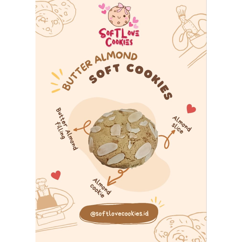 

Butter Almond Soft Cookies