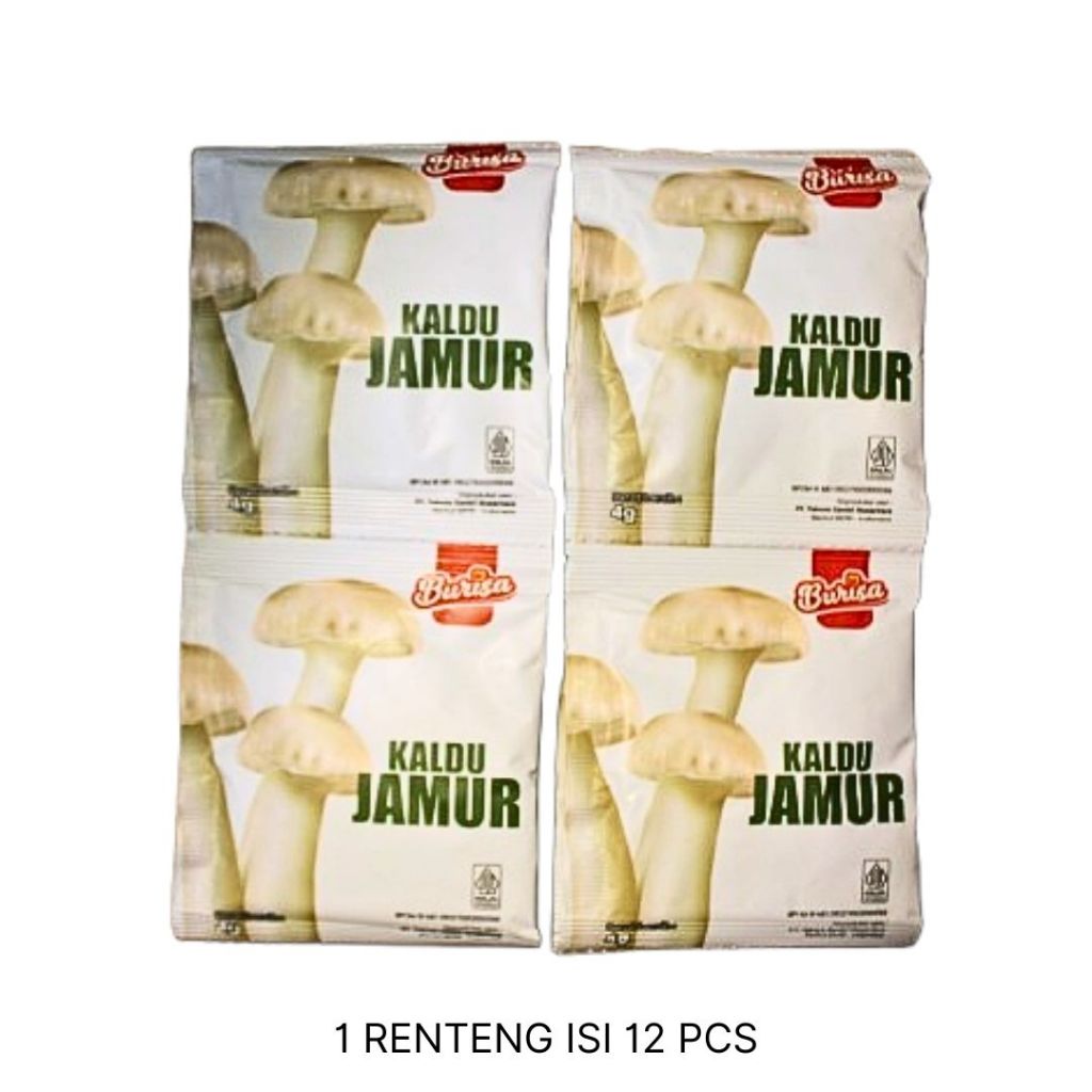 

[PAKET 6 RENTENG] Burisa Kaldu Jamur 4gr (1 Renteng isi 12 pcs)