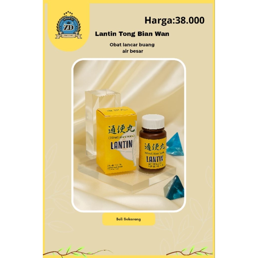 Lantin Tong Bian Wan Obat Lancar Buang Air Besar Obat China Herbal