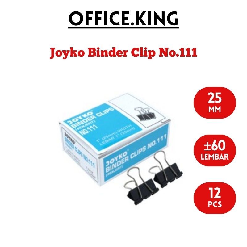 

JOYKO BINDER CLIP NO.111 PENJEPIT KERTAS