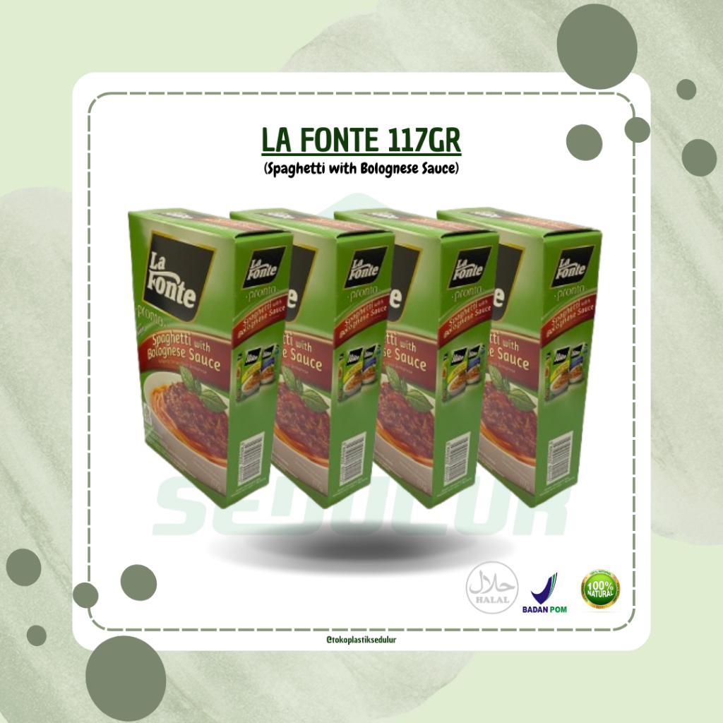 

LA FONTE SPAGHETTI WITH BOLOGNESE SAUCE 117GR