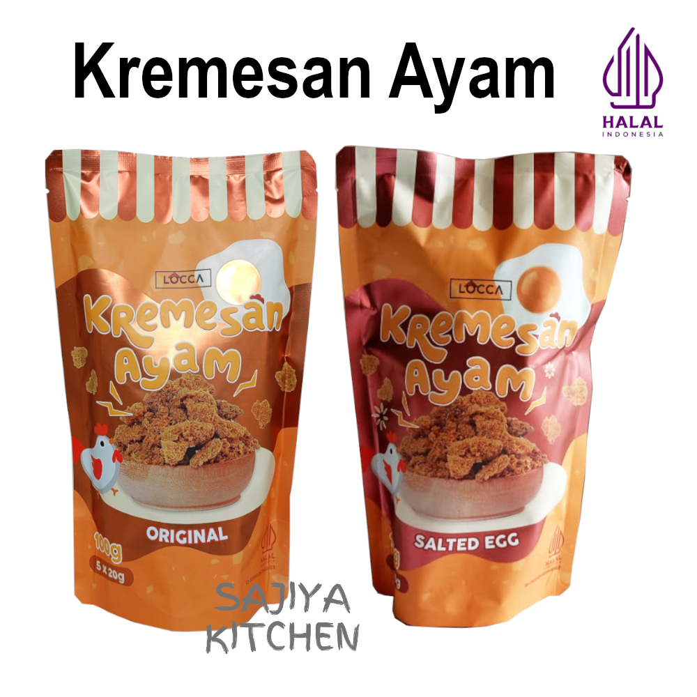 

LOCCA Kremesan Ayam 100 gr Cemilan Gurih Renyah Siap Makan Cocok untuk Taburan Topping Makanan