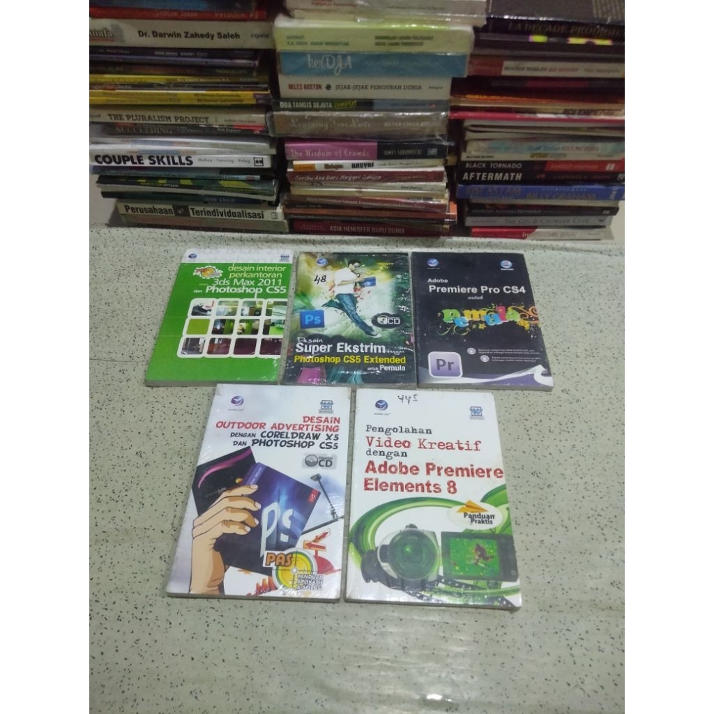 Buku Komputer, Photoshop - Adobe Premiere - Coreldraw; Desain Interior, Desain Super EKSTRIM, PREMIE