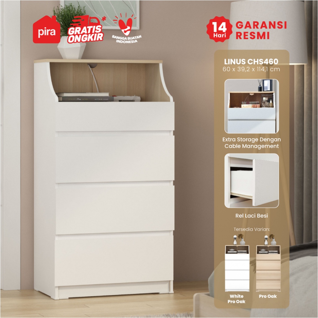 PIRA -  LINUS CHS460 Lemari Laci / Lemari Susun / Drawer