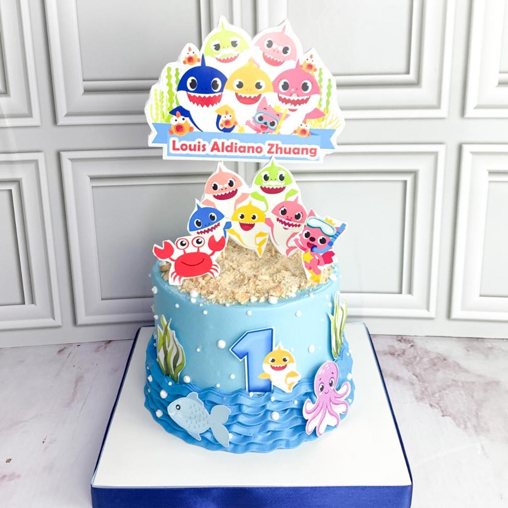 

Kue ulang tahun/Birthday Cake/kue Ultah tema Baby Shark/Kue Ultah Baby Shark/Kue Birthday Jakarta