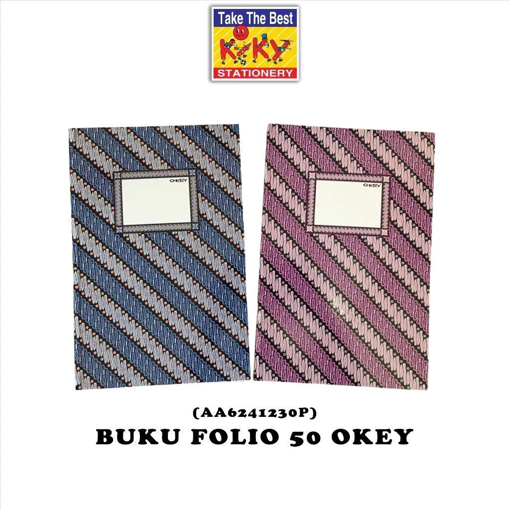

OKEY Buku Hard Cover Folio Glossy (Uk. 32 x 21 cm) Isi 50 Lembar