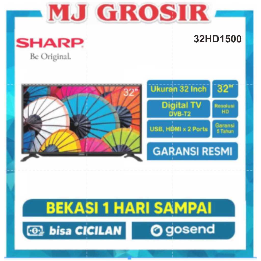 New LED TV SHARP 32" 32GD1500 / 32HD1500 32 INCH USB HDMI DIGITAL TV
