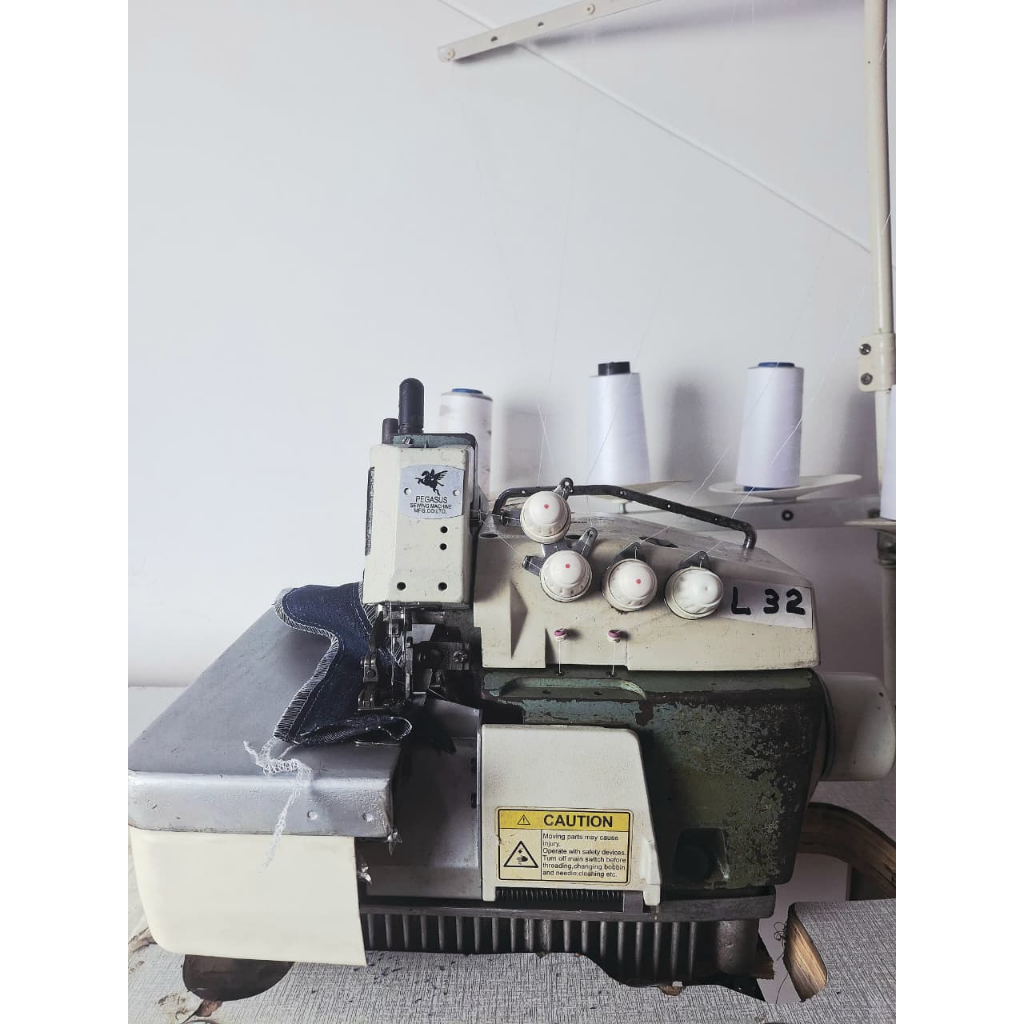 ASLI JEPANG Pegasus Mesin Jahit Obras Benang 5 L-32 / F-32 Pegasus L32/F32