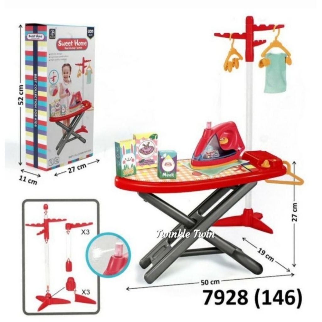 Mainan Anak Sweet Home Setrika - Real Working Function