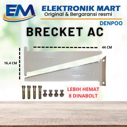 Denpoo Bracket AC Outdoor 1/2 PK, 3/4 PK sampai 1 PK / Dudukan AC Outdoor Tebal