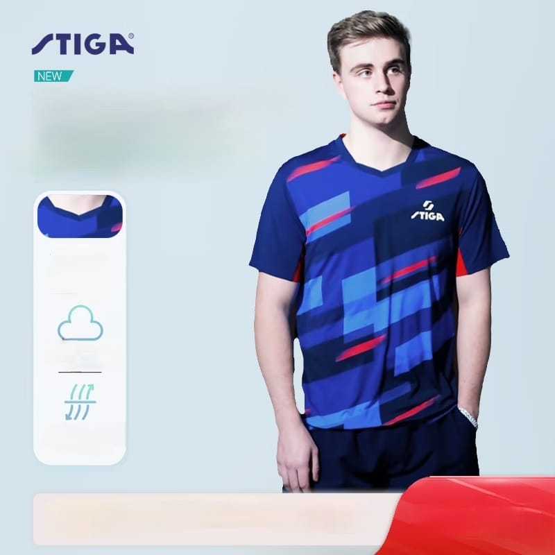 Baju Jersey Pingpong Original STIGA | Competition Shirt