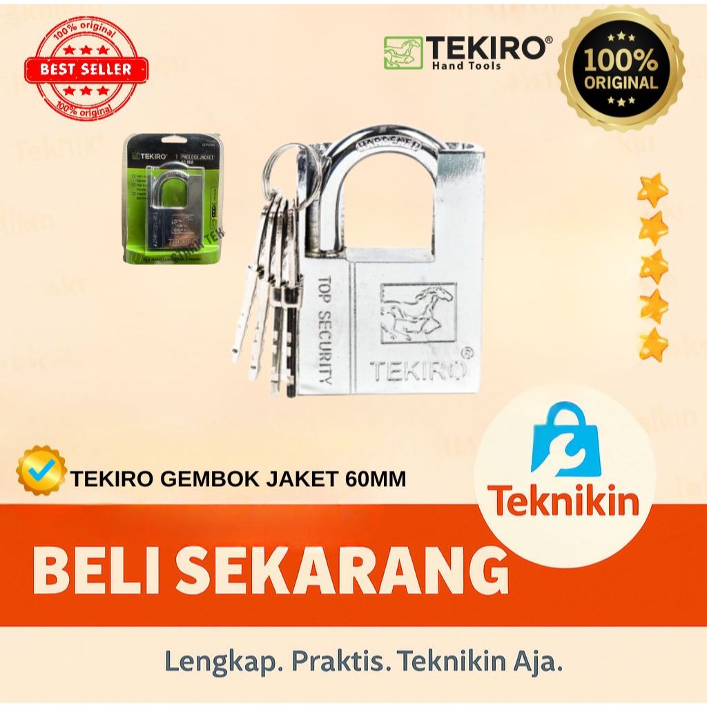 GEMBOK TEKIRO JAKET 60 MM (PADLOCK JACKET).