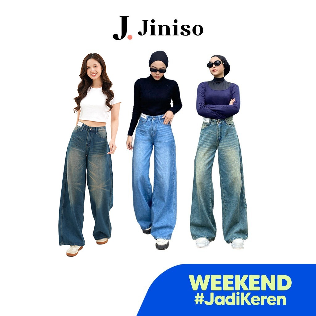 JINISO - Highwaist Oversize Baggy Loose Weekend Jeans