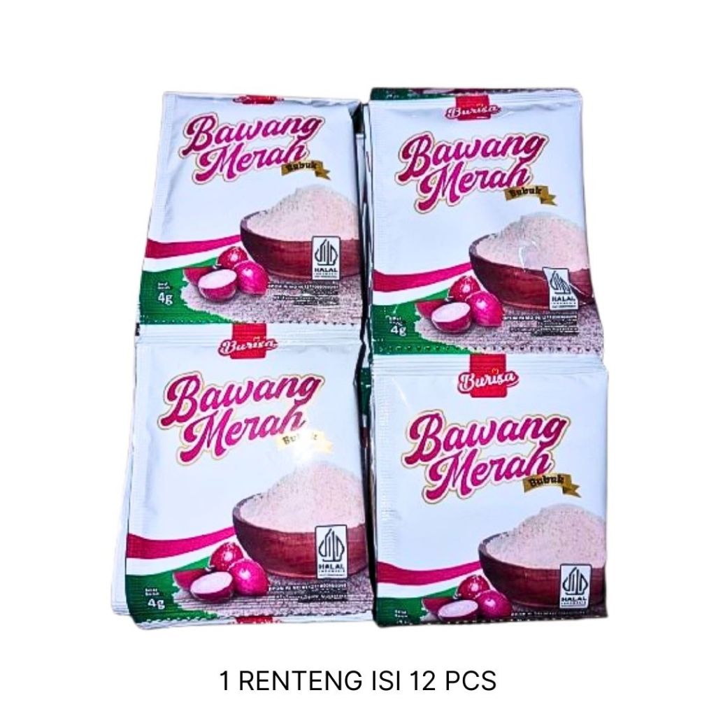 

Burisa Bawang Merah 4gr (Renteng isi 12pcs)