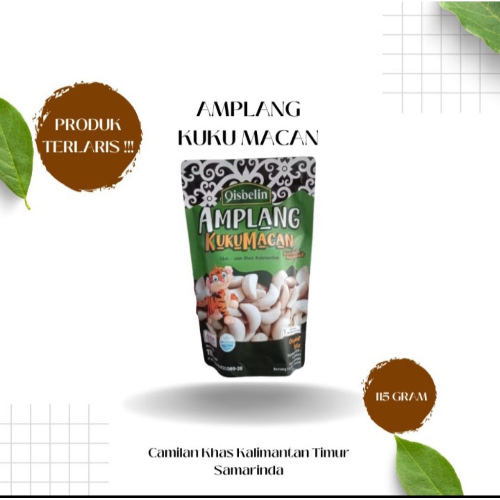 

Amplang Kuku Macan Qisbelin (115gr)