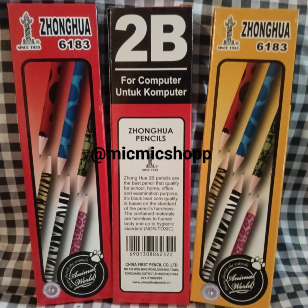 

Pensil 2B Merek Zhong Hua
