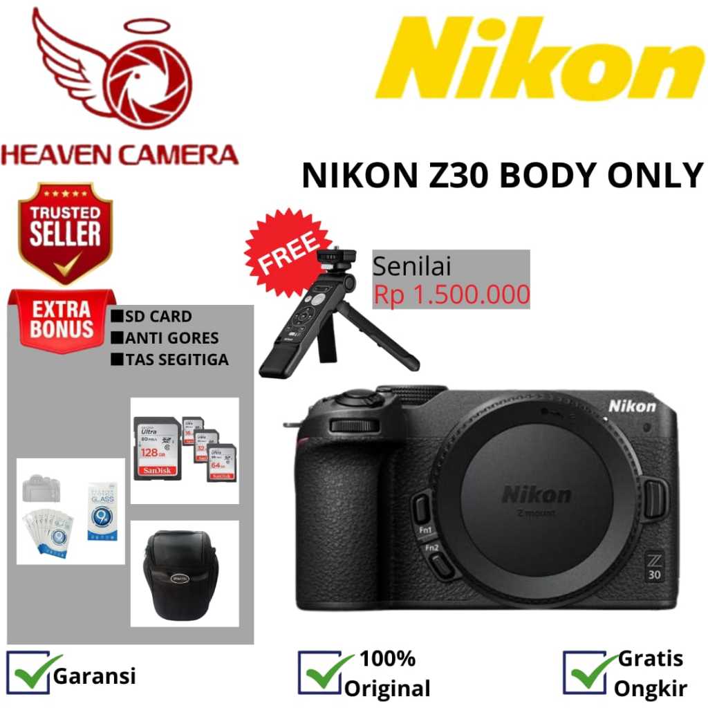 Nikon Z30 Body Only Mirrorless Camera Nikon Z 30 Bodi Original