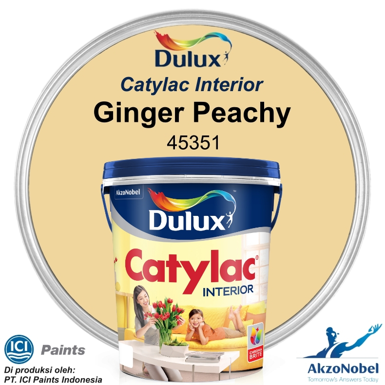 CAT DULUX CATYLAC INTERIOR 5 KG - GINGER PEACHY 45351 (Warna Tinting)