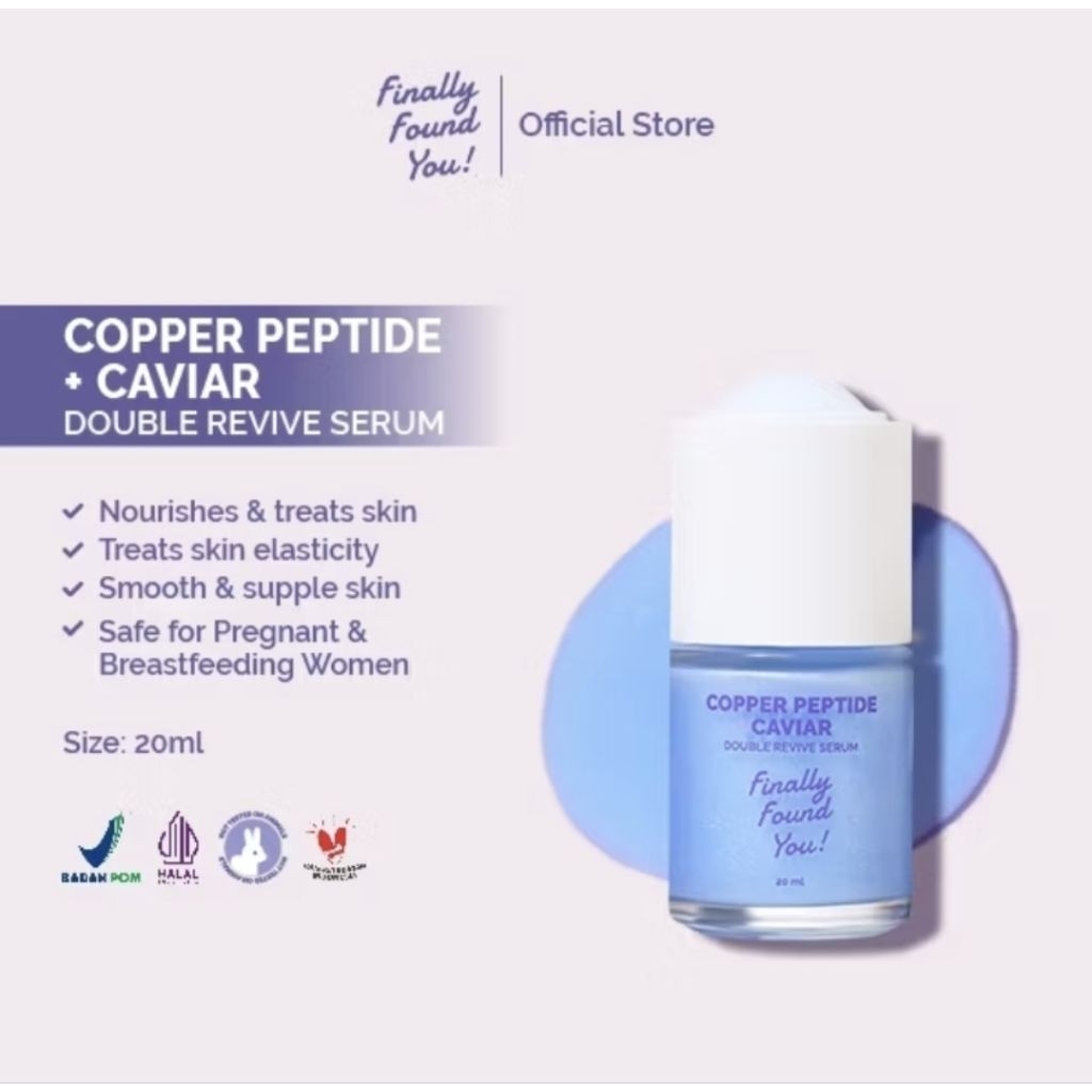 Finally Found You COPPER PEPTIDE +CAVIAR Double Revive Serum - Serum Anti Aging ffy Copper Peptide S