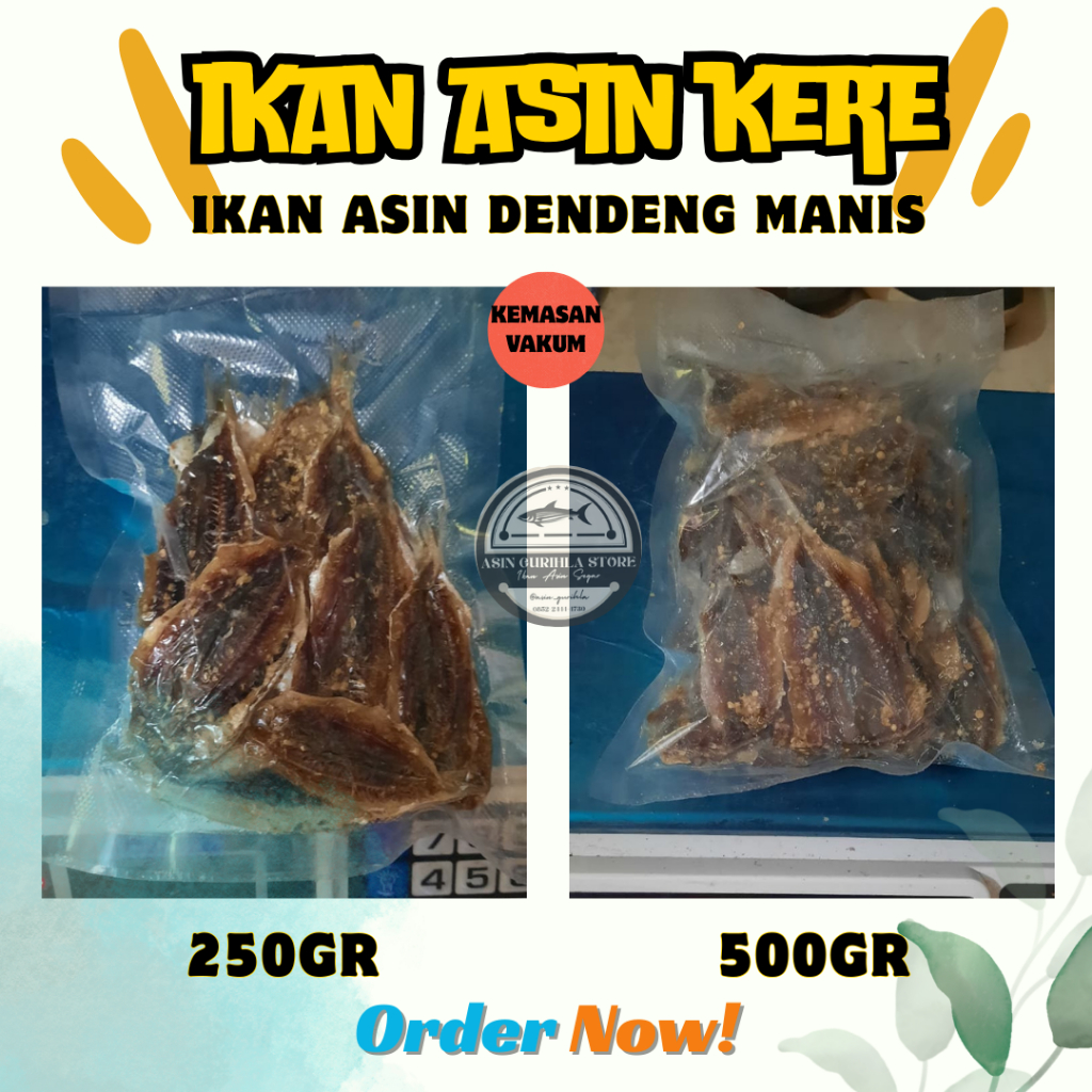

Ikan Asin Dendeng Manis Kemasan Vakum