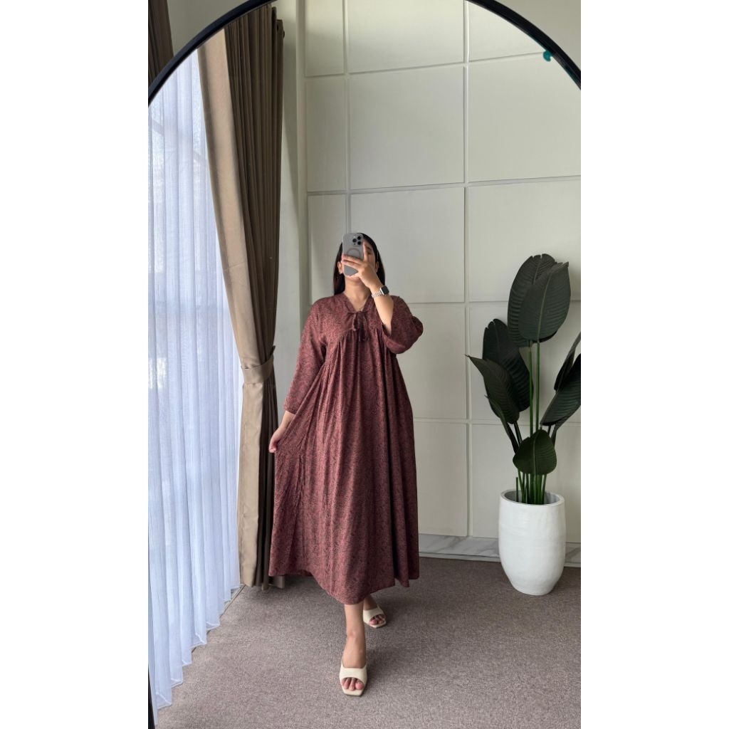 DASTER KIMONO LONG RAYON MOTIF MODEL DADA TALI/DASTER KIMONO WANITA PANJANG ADEM NYAMAN