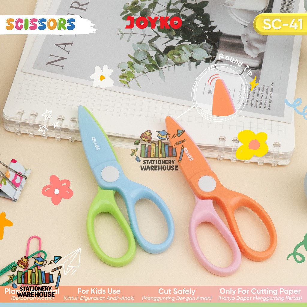 

Scissors JOYKO Gunting Bahan Plastik SC-41 Gunting Anak