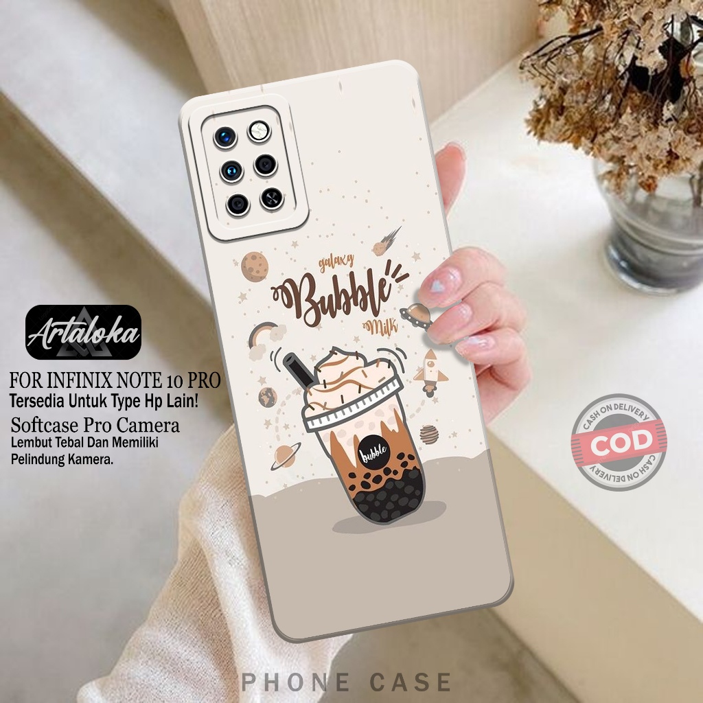 Softcase Hp Infinix Note 10 Pro Fashion Case Boba Case Infinix Note 10 Pro Silikon TPU Pro Camera Ca