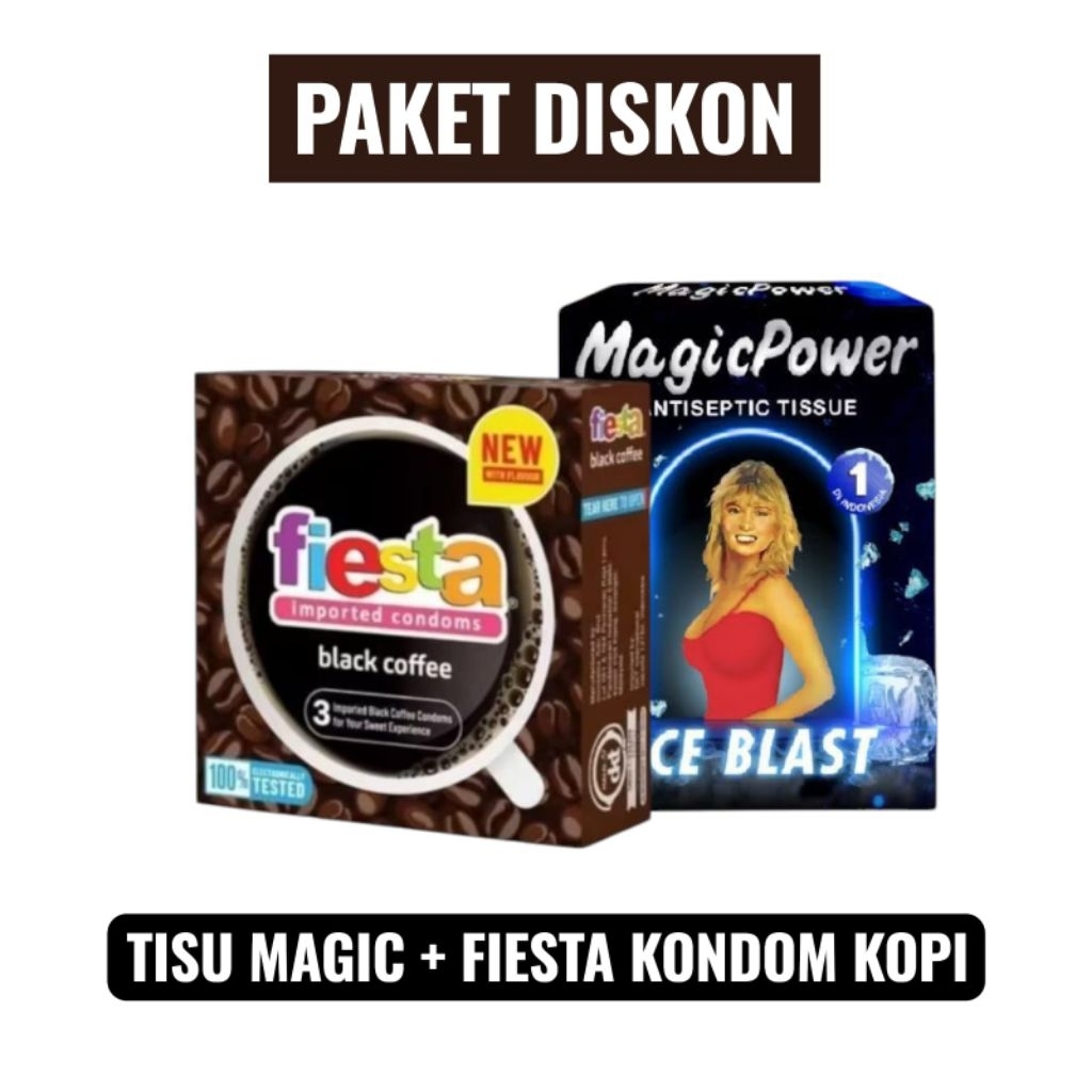 Paket Murah Tisu magic Ice Blast & kondom Aroma Kopi