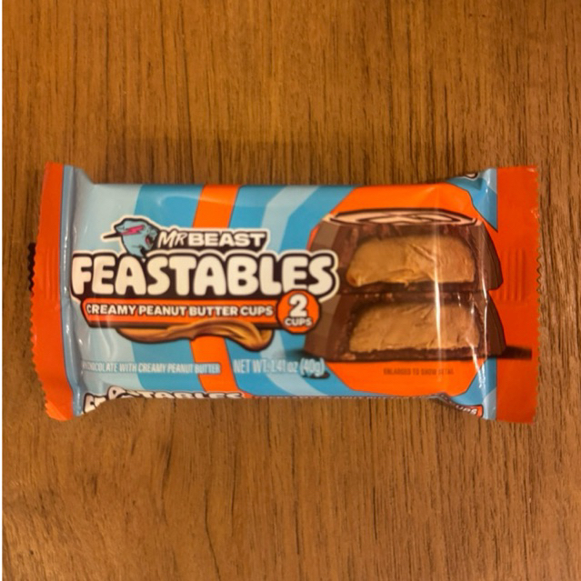 

Mr Beast Feastables Chocolate Creamy Peanut Butter Cups 40gram - MrBeast Coklat