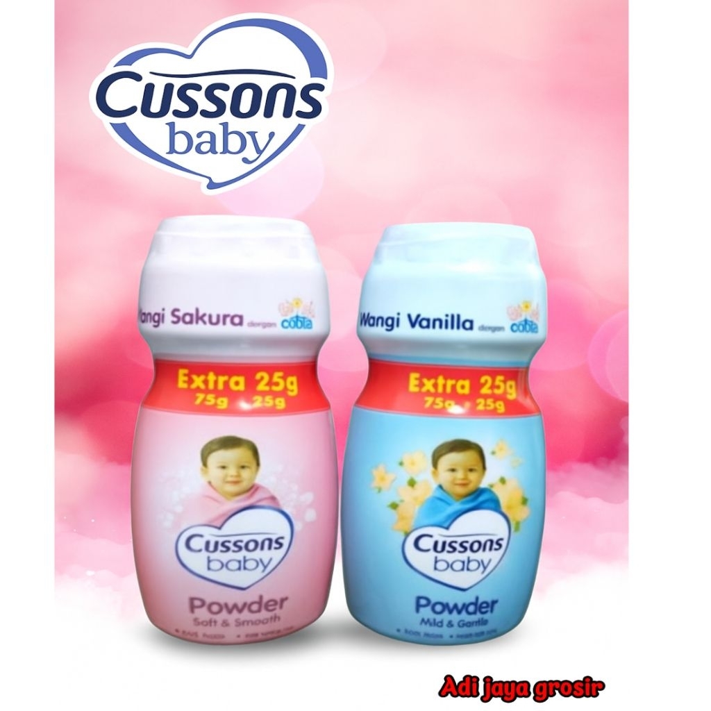 BEDAK BAYI BEDAK TABUR Cussons baby 75 gram ekstra 25 gram