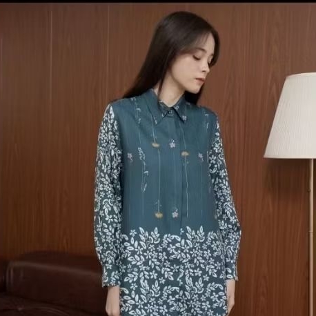 Atasan Ederra Teal Green size Reguler Preloved