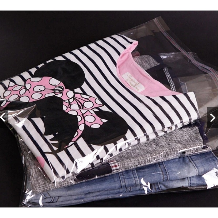 GROSIR 1 BAL Plastik Opp Baju Bening 23x35 25x35 28x35 30x37 35x39 Pakaian Anak Hijab 18x18 19x27 20