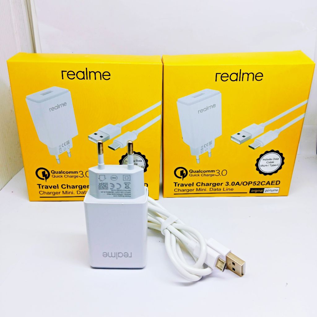 CHARGER CASAN REALME C21 C21Y MICRO USB ORI